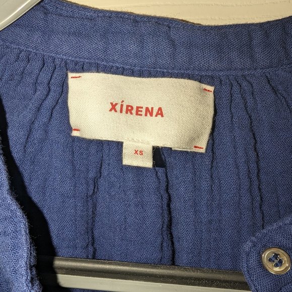 Xirena Atlee Button Up Blue - Picture 2 of 5